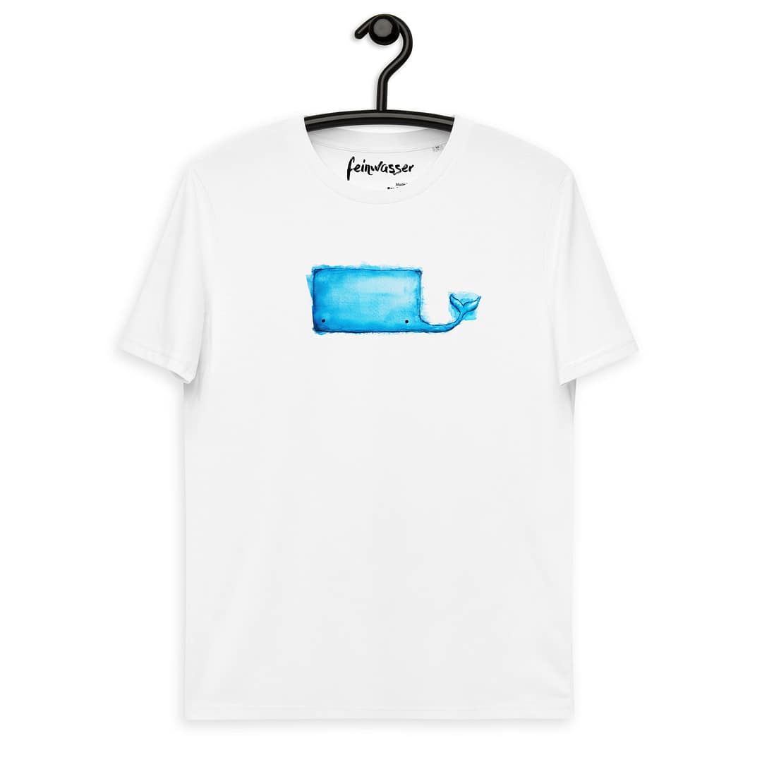 Whale on unisex shirt